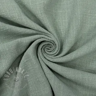 Puuvillakangas SLUB WASHED old green
