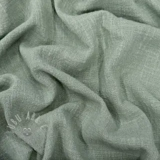 Puuvillakangas SLUB WASHED old green