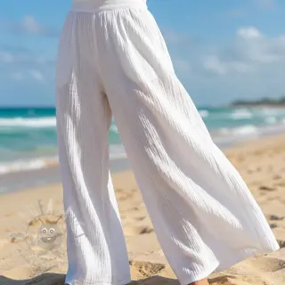 Puuvillakangas WASHED white