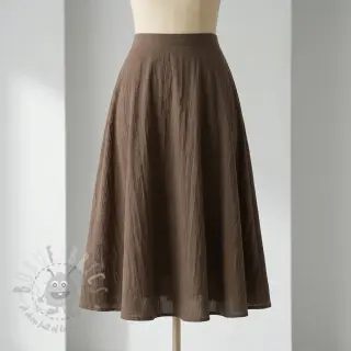 Puuvillakangas WASHED taupe
