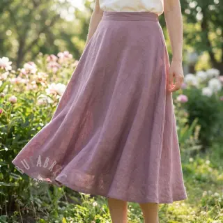 Puuvillakangas SLUB WASHED lavender