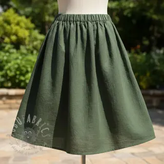 Puuvillakangas SLUB WASHED army green