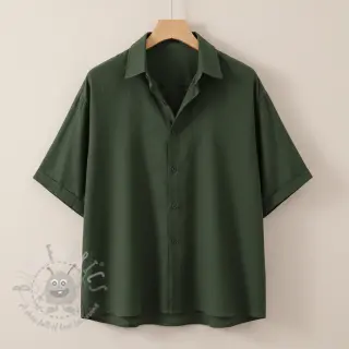 Puuvillakangas SLUB WASHED army green