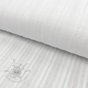 Puuvillakangas DOBBY Stripe off white