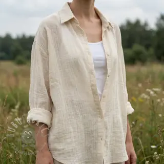 Puuvillakangas SLUB WASHED SIMPLY NATURAL
