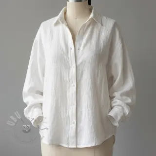 Puuvillakangas SLUB WASHED off white