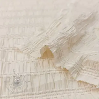 Viskoosi CHENILLE JACQUARD ecru