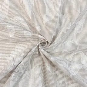 Puuvillakangas YARN DYED Stripes JACQUARD Flowers sand