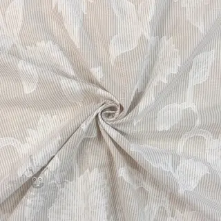 Puuvillakangas YARN DYED Stripes JACQUARD Flowers sand