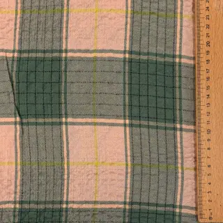 Viskóza CRINKLE Check peach