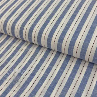 Puuvillakangas YARN DYED Stripes Nina blue