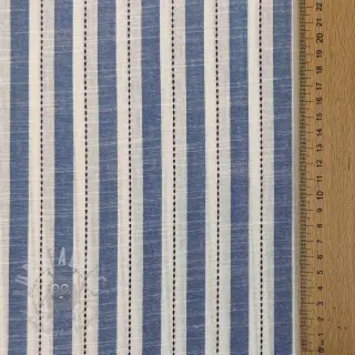 Puuvillakangas YARN DYED Stripes Nina blue