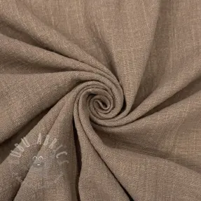 Puuvillakangas SLUB WASHED taupe