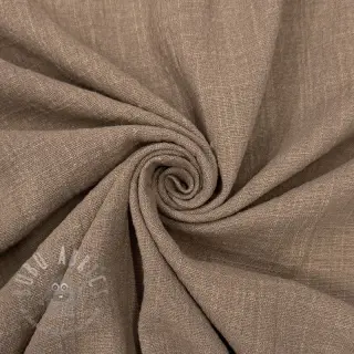 Puuvillakangas SLUB WASHED taupe
