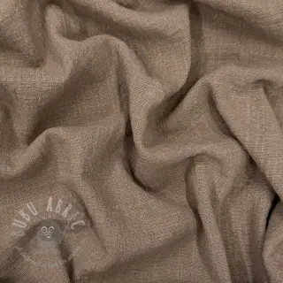 Puuvillakangas SLUB WASHED taupe