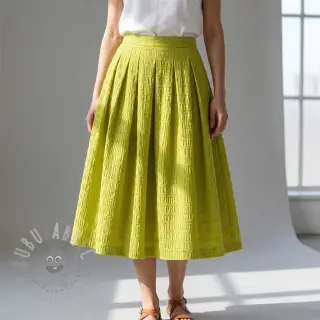 Viskoosi CHENILLE JACQUARD lime