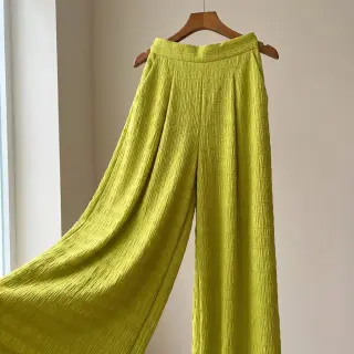 Viskóza CHENILLE JACQUARD lime