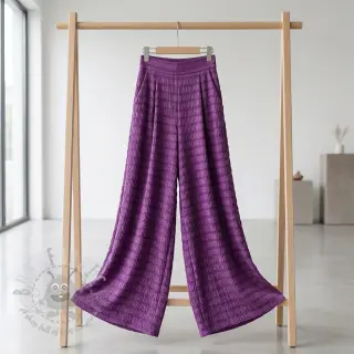 Viskoosi CHENILLE JACQUARD cerise