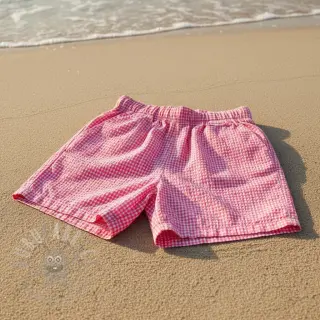 Puuvillakangas YARN DYED NEON SMALL Checks pink