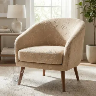 Mokkakangas Tape flower beige