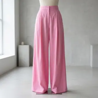 Bavlnená látka s viskózou light pink