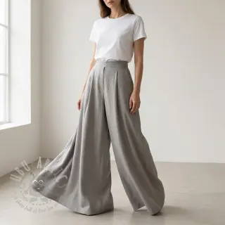 Puuvillakangas viskoosilla light grey