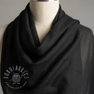 Puuvillakangas viskoosilla black