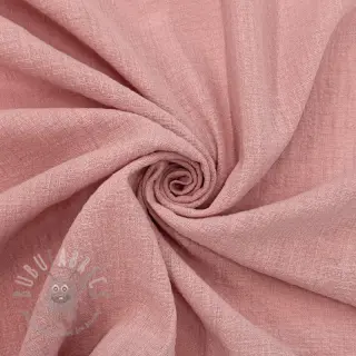 Puuvillakangas SLUB WASHED old rose