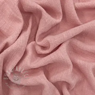 Puuvillakangas SLUB WASHED old rose