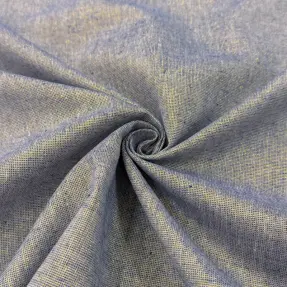 Bavlnená látka s ľanom LUREX blue