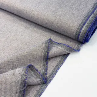 Puuvillakangas pellavalla LUREX blue