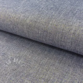 Puuvillakangas pellavalla LUREX blue