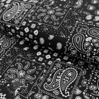 Puuvillakangas Farwest noir