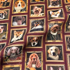 Sisustuskangas Dogs golden age digital print