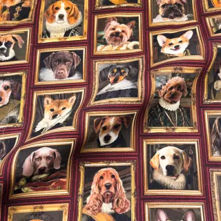 Dekoračná látka Dogs golden age digital print
