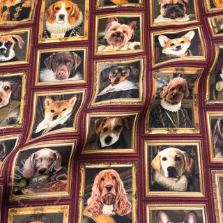 Sisustuskangas Dogs golden age digital print
