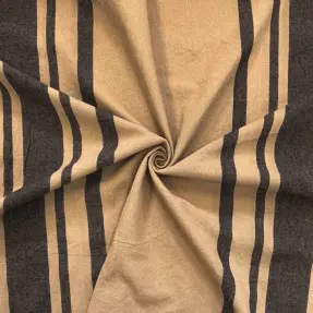 Dekoračná látka Bernadette stripe lin noir