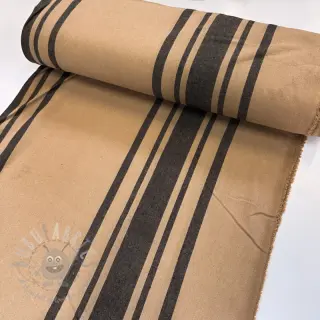 Sisustuskangas Bernadette stripe lin noir
