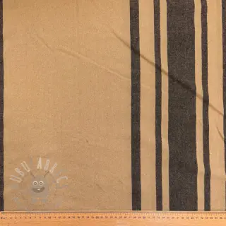 Sisustuskangas Bernadette stripe lin noir