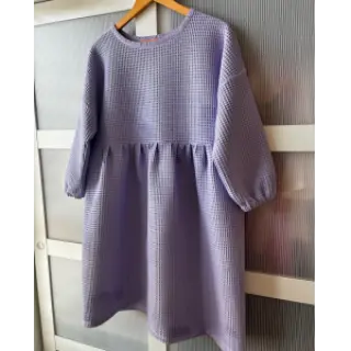 Bavlna s vaflovou väzbou bright lilac