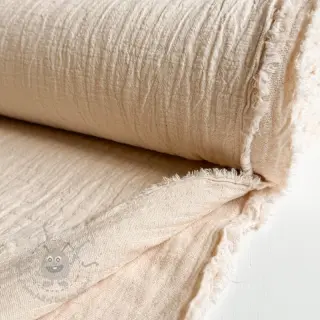Kaksinkertainen harsokangas/musliini SLUB SIMPLY NATURAL