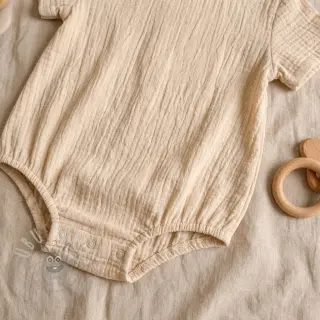 Kaksinkertainen harsokangas/musliini SLUB SIMPLY NATURAL