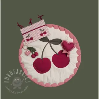 Puuvillakangas Cherries playmat PANEL digital print