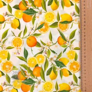 Viskoosi RAYON POPLIN Fruity design D