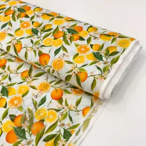 Viskoosi RAYON POPLIN Fruity design D
