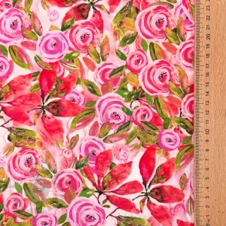 Viskoosi RAYON POPLIN Printed Rosie design A