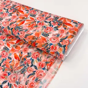 Viskoosi RAYON POPLIN Printed Rosie design B