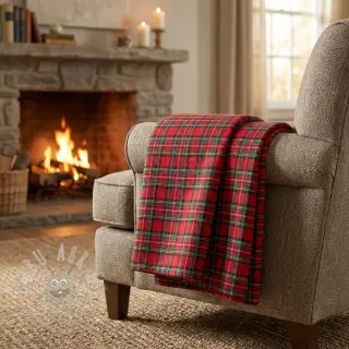 Puuvillakangas LIGHT FLANNEL Check design G