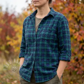 Puuvillakangas LIGHT FLANNEL Check design Ja