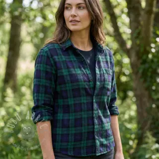 Puuvillakangas LIGHT FLANNEL Check design B